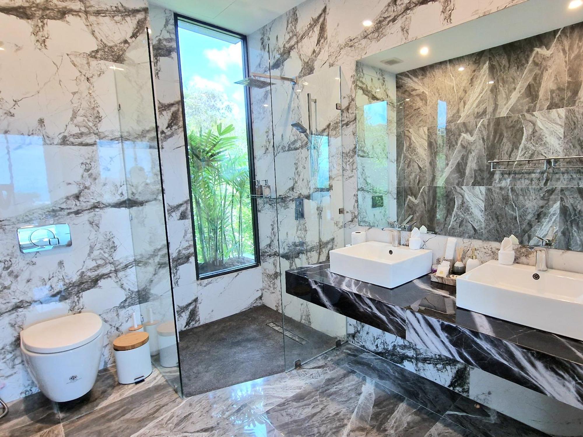 Villa Obsidian, With Staff, Sea View And Walk To Choeng Mon Beach Bagian luar foto