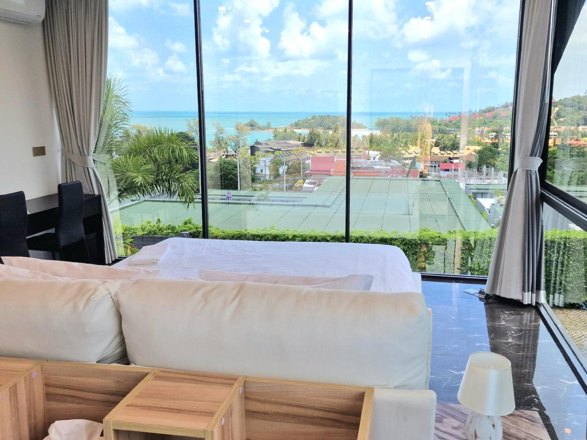 Villa Obsidian, With Staff, Sea View And Walk To Choeng Mon Beach Bagian luar foto