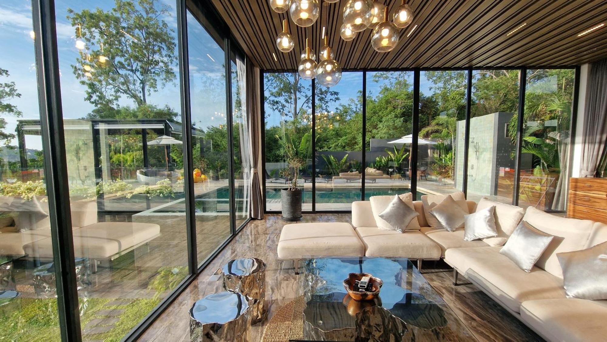 Villa Obsidian, With Staff, Sea View And Walk To Choeng Mon Beach Bagian luar foto